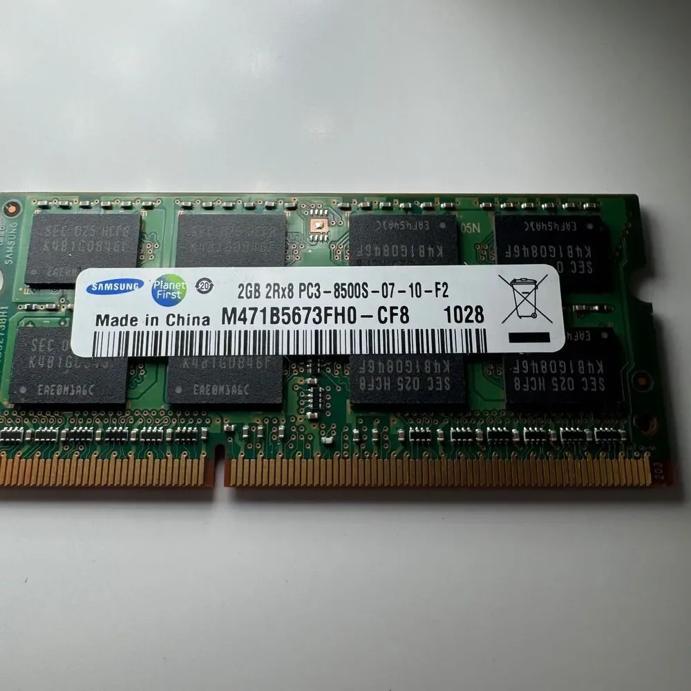 Samsung 2GB DDR3 Laptop RAM PC3-8500S 1066MHz SODIMM M471B5673FH0-CF8 Memory